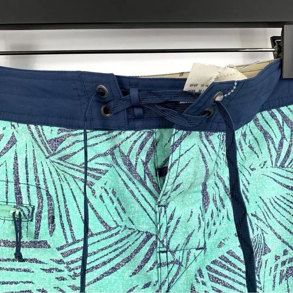 PATAGONIA Stretch Wavefarer Boardshorts Rain Fern Speckle Vjosa Green 30